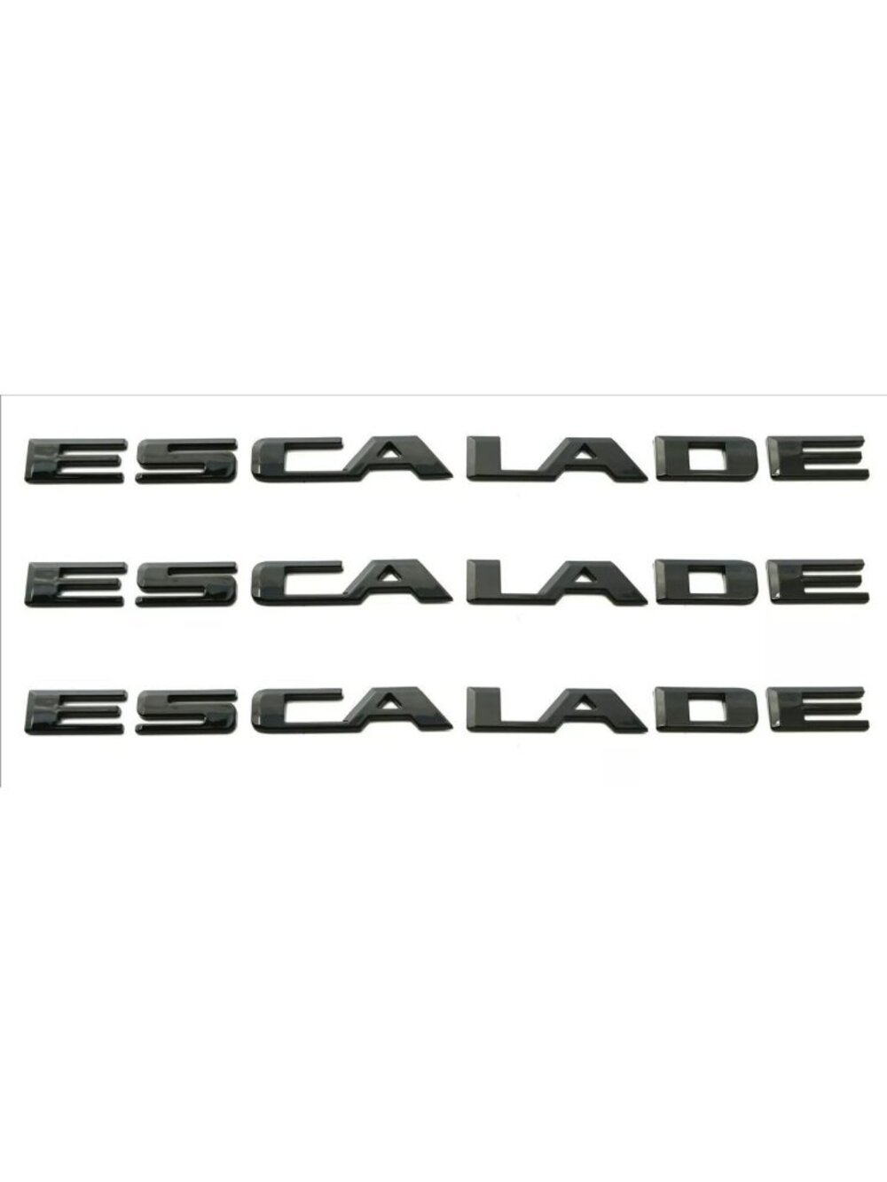 3Pcs Glossy Black Rear Liftgate Emblems Car Badge Nameplate for 2021-2025 SUV